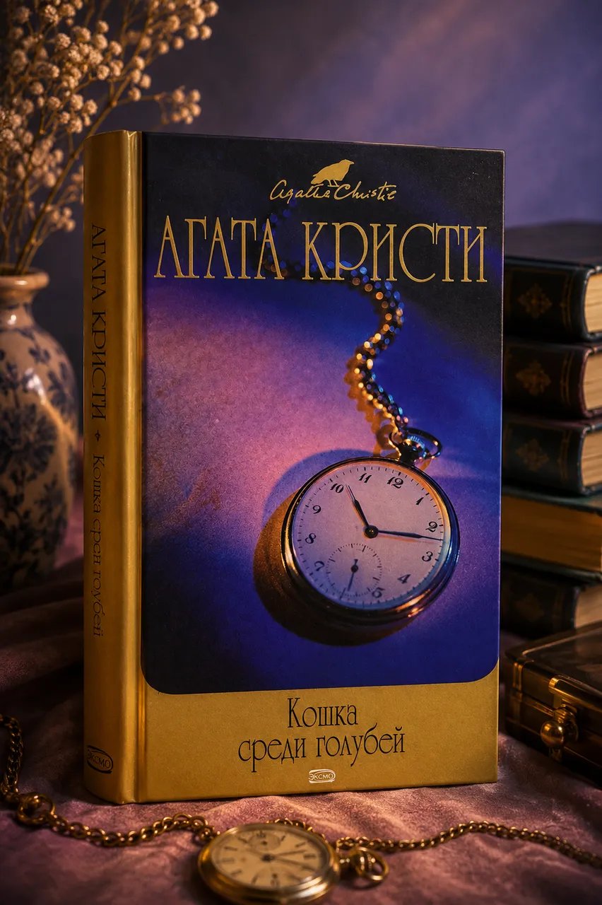 Кошка среди голубей
